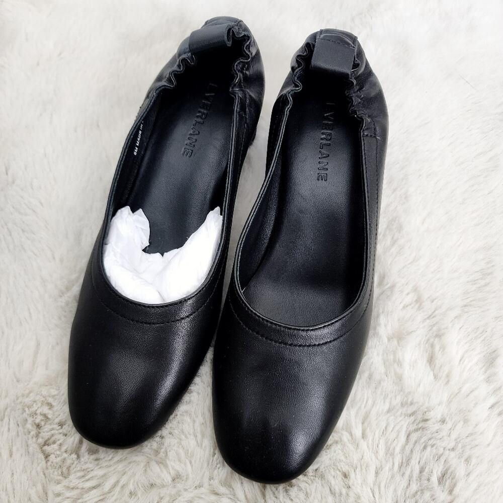 Everlane The Day Heel in Classic Black Italian Leather - 6 - Picture 4 of 11